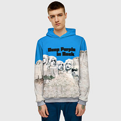 Толстовка-худи мужская Deep Purple in Rock, цвет: 3D-меланж — фото 2