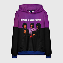 Толстовка-худи мужская Shades of Deep Purple, цвет: 3D-синий
