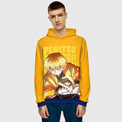 Толстовка-худи мужская Зеницу Агацума, цвет: 3D-синий — фото 2