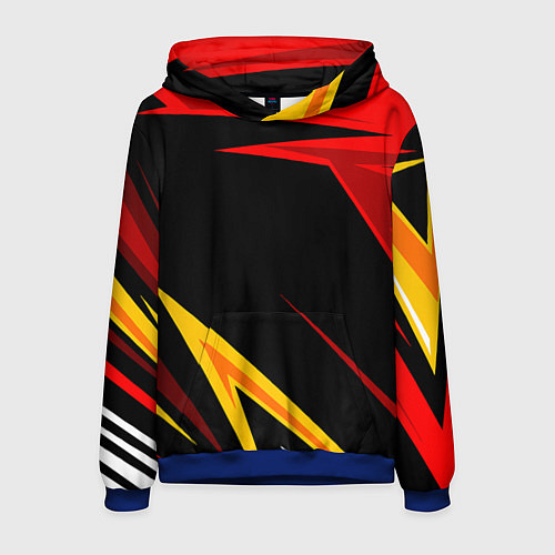 Мужская толстовка Уникальные линии / 3D-Синий – фото 1