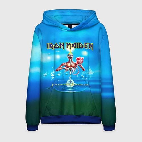 Мужская толстовка Seventh Son of a Seventh Son - Iron Maiden / 3D-Синий – фото 1