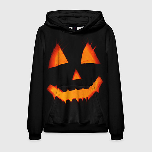 Мужская толстовка Helloween pumpkin jack / 3D-Черный – фото 1