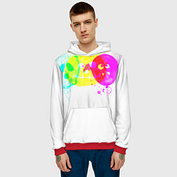 Толстовка-худи мужская Призраки Хэллоуина полиэстер, цвет: 3D-красный — фото 2