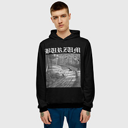 Толстовка-худи мужская Burzum Hvis lyset tar oss, цвет: 3D-черный — фото 2
