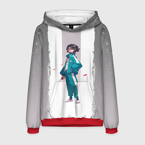 Мужская толстовка 067 Кан Сэ Бёк спина / 3D-Красный – фото 1