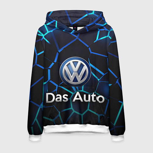 Мужская толстовка Volkswagen слоган Das Auto / 3D-Белый – фото 1