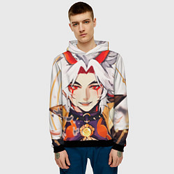 Толстовка-худи мужская Arataki Itto Genshin Impact, цвет: 3D-черный — фото 2