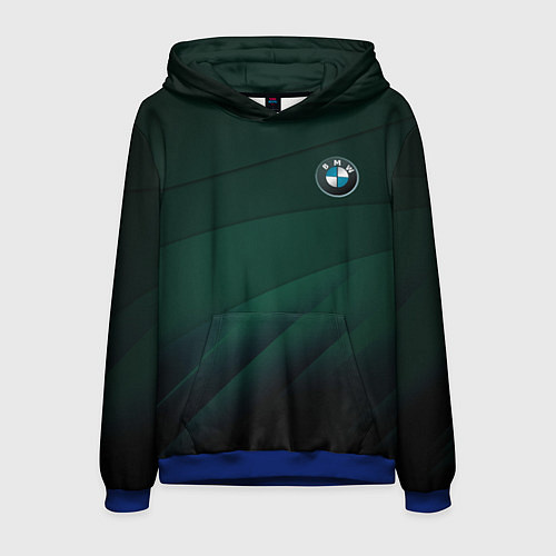 Мужская толстовка GREEN BMW / 3D-Синий – фото 1
