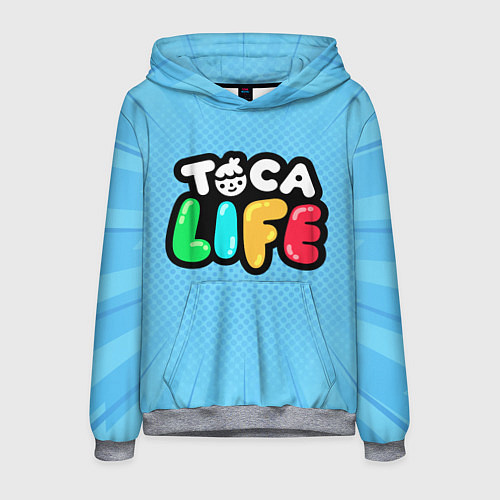 Мужская толстовка Toca Life: Logo / 3D-Меланж – фото 1