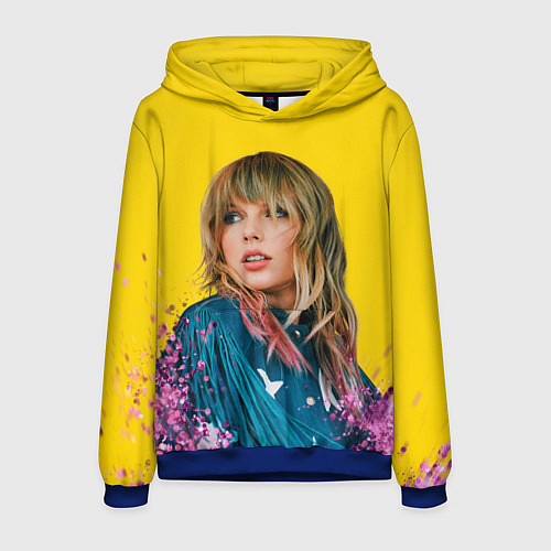 Мужская толстовка Красотка Тейлор / 3D-Синий – фото 1