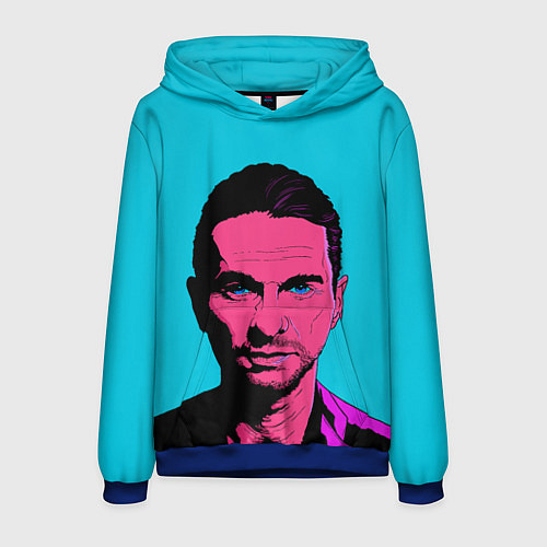 Мужская толстовка Дэйв Гаан арт / 3D-Синий – фото 1