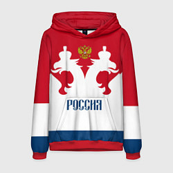 Толстовка-худи мужская Russia Team, цвет: 3D-красный