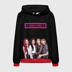 Толстовка-худи мужская BLACKPINK NEON, цвет: 3D-красный