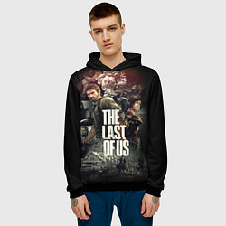 Толстовка-худи мужская THE LAST OF US ЩЕЛКУНЫ, цвет: 3D-черный — фото 2