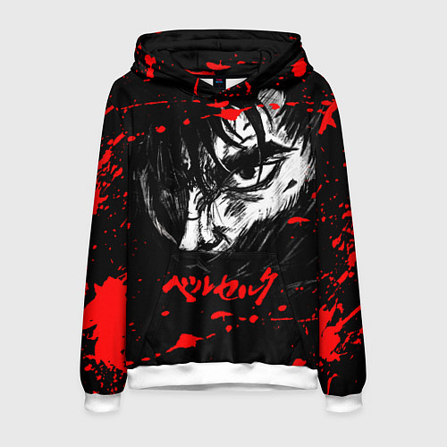 Мужская толстовка ГАТС БЕРСЕРК BERSERK / 3D-Белый – фото 1