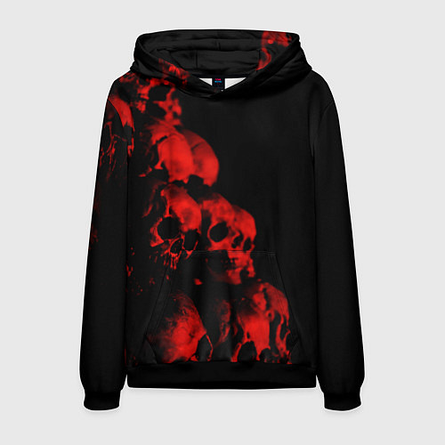 Мужская толстовка Черепа свалка / 3D-Черный – фото 1
