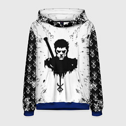 Толстовка-худи мужская Берсерк Berserk, цвет: 3D-синий