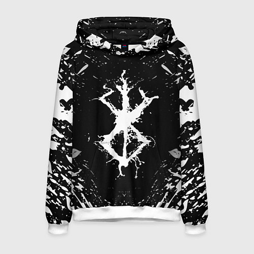 Мужская толстовка БЕРСЕРК БЕЛОЕ КЛЕЙМО / 3D-Белый – фото 1