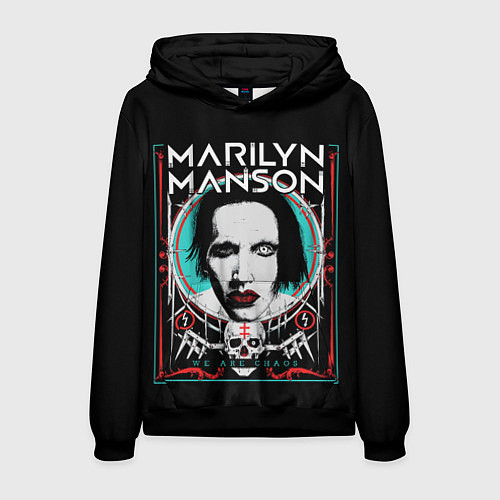 Мужская толстовка Marilyn Manson - We are chaos / 3D-Черный – фото 1