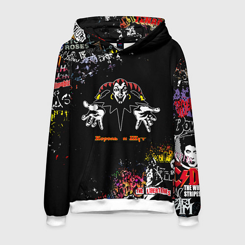 Мужская толстовка Лого рок групп / 3D-Белый – фото 1