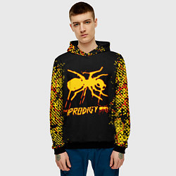 Толстовка-худи мужская The Prodigy логотип, цвет: 3D-черный — фото 2