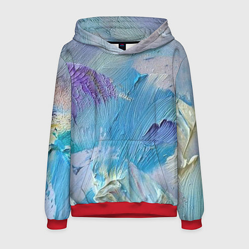 Мужская толстовка Оставленная краска / 3D-Красный – фото 1