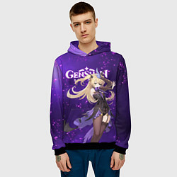 Толстовка-худи мужская ФИШЛЬ FISCHL ЭЛЕКТРО, цвет: 3D-черный — фото 2