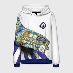 Толстовка-худи мужская Бэха в стиле поп-арт, цвет: 3D-синий