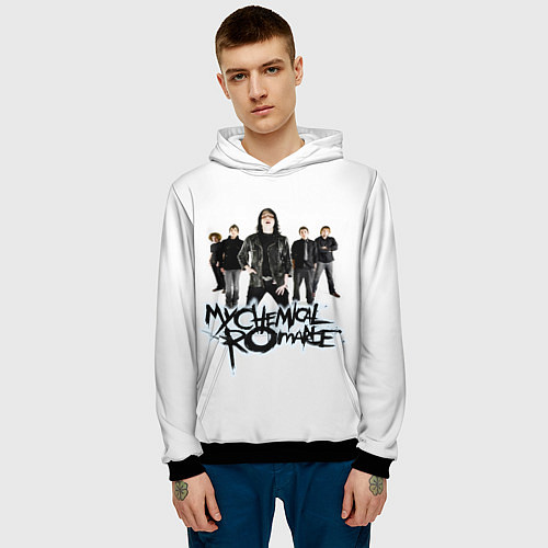 Мужская толстовка Участники группы My Chemical Romance / 3D-Черный – фото 3