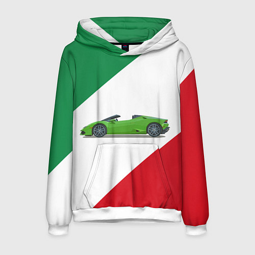 Мужская толстовка Lamborghini Италия / 3D-Белый – фото 1