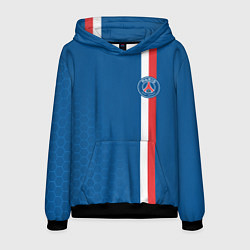 Толстовка-худи мужская PSG SPORT STRIPES UNIFORM, цвет: 3D-черный