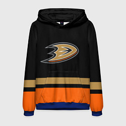 Толстовка-худи мужская Anaheim Ducks Анахайм Дакс, цвет: 3D-синий