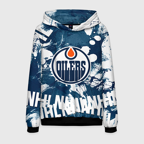 Мужская толстовка Эдмонтон Ойлерз Edmonton Oilers / 3D-Черный – фото 1