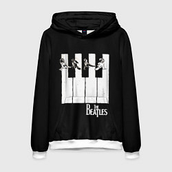 Толстовка-худи мужская THE BEATLES ЗНАМЕНИТАЯ КАРТИНКА, цвет: 3D-белый