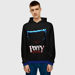 Толстовка-худи мужская Poppy Playtime: Huggy Wuggy, цвет: 3D-синий — фото 2