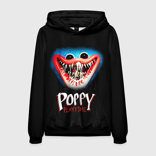 Мужская толстовка Poppy Playtime: Huggy Wuggy / 3D-Черный – фото 1