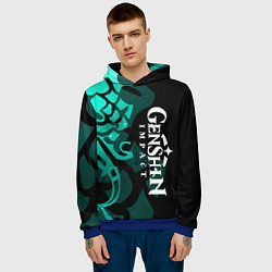 Толстовка-худи мужская ТАТУИРОВКА СЯО АДЕПТ, цвет: 3D-синий — фото 2