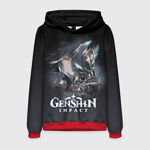 Мужская толстовка ГенШин - игра с открытым миром / 3D-Красный – фото 1