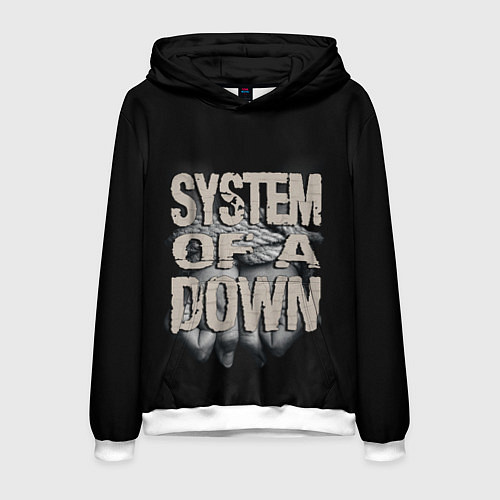 Мужская толстовка System of a Down / 3D-Белый – фото 1