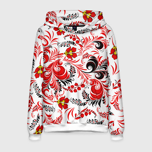 Мужская толстовка Русская национальная роспись / 3D-Белый – фото 1