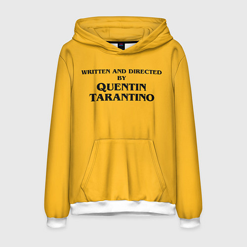 Мужская толстовка Срежиссировано Квентином Тарантино / 3D-Белый – фото 1