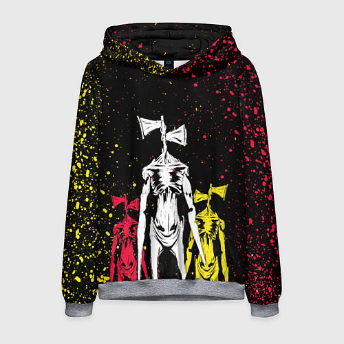 Мужская толстовка АТАКА СИРЕНЕГОЛОВЫХ / 3D-Меланж – фото 1