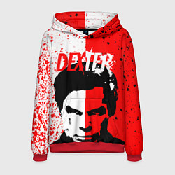 Толстовка-худи мужская ДЕКСТЕР DEXTER NEW BLOOD, цвет: 3D-красный