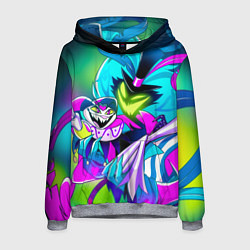 Толстовка-худи мужская Асмодей, Asmodeus, Адский босс, цвет: 3D-меланж