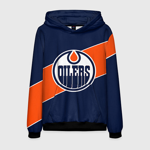 Мужская толстовка Эдмонтон Ойлерз Edmonton Oilers NHL / 3D-Черный – фото 1