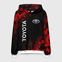 Мужская толстовка TOYOTA MILITARY PIXEL BLACK RED