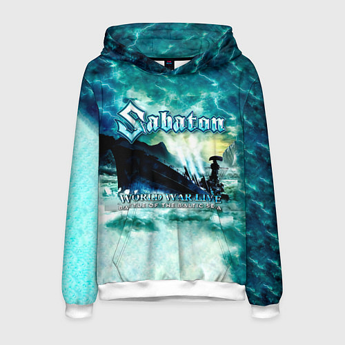 Мужская толстовка World War Live: Battle of the Baltic Sea - Sabaton / 3D-Белый – фото 1
