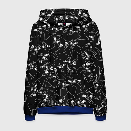 Мужская толстовка KIZARU HAUNTED FAMILY ПАТТЕРН / 3D-Синий – фото 1