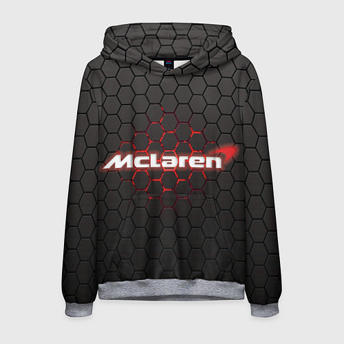 Мужская толстовка McLaren carbon theme / 3D-Меланж – фото 1