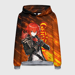 Толстовка-худи мужская GENSHIN IMPACT, ДИЛЮК DILUC, цвет: 3D-меланж